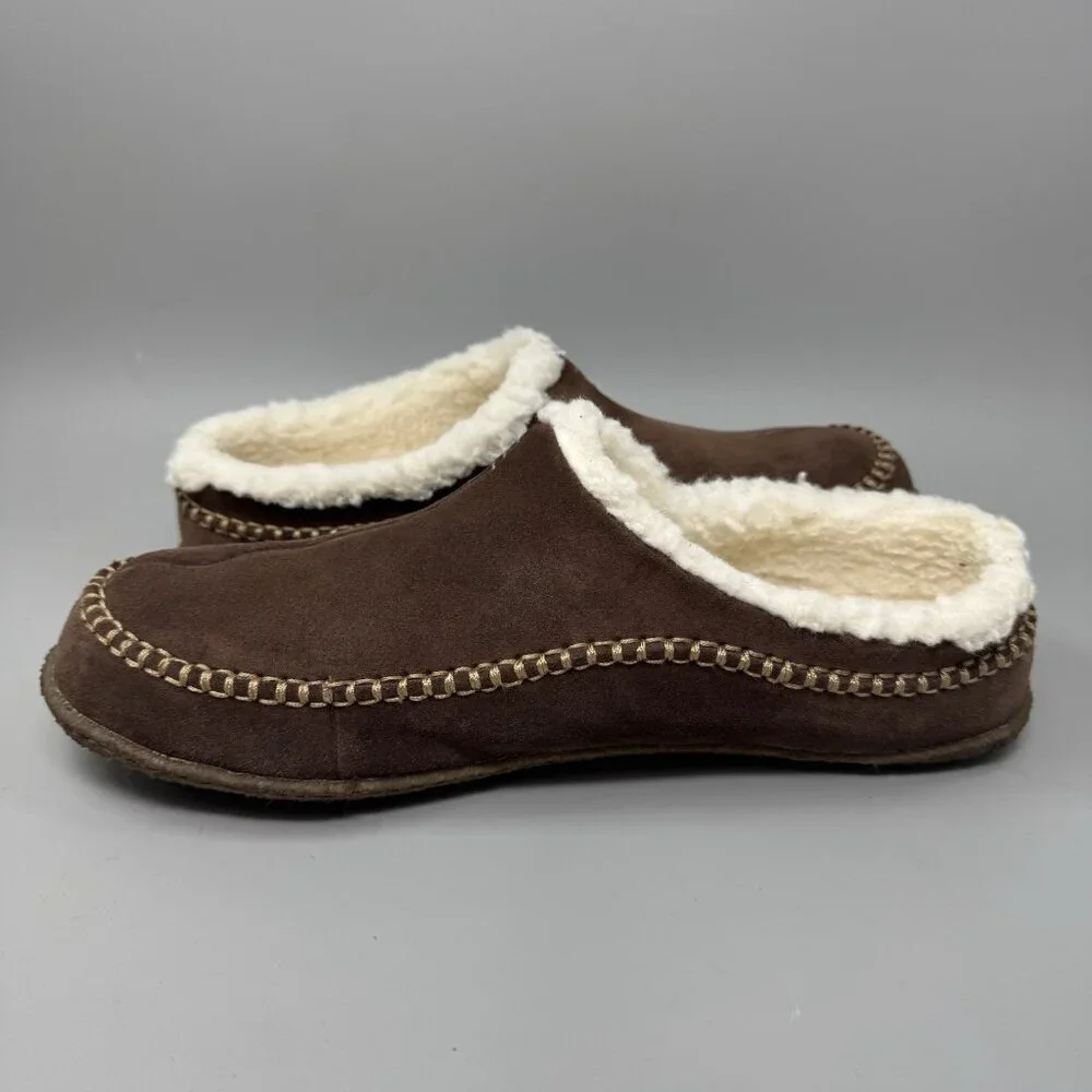 Sorel Falcon Ridge II 1869741-256 Slipper Men's US 15 Brown Suede Mule Cozy